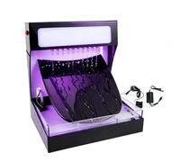 Machine de test d'hydrophobie, appareil de démonstration de performance hydrofuge pour films avec pompe et capot, éclairage LED, testeur de films de protection pour covering automobile(Blue)