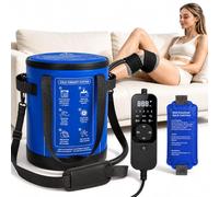 Machine de thérapie par le froid pour genou après chirurgie, machine à glace portable avec pompe silencieuse et minuterie réglable, système de thérapie par la glace pour la récupération de