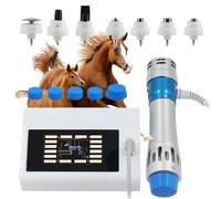 Machine De Thérapie par Ondes De Choc pour Chevaux, Masseur À Ondes De Choc pour Animaux avec 7 Têtes De Massage, 30 Niveaux D'énergie Et 18 Niveaux De Fréquence Réglables