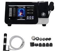 Machine de thérapie par Ondes de Choc pour Masseur Musculaire du Corps,Onde de Choc extracorporelle,Pistolet de Massage des Tissus Profonds,Machine de Stimulation Musculaire avec 6 têtes de Massage