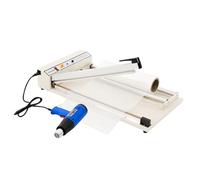 Machine de thermoscellage avec pistolet thermique, avec kit de pistolet à air chaud robuste de 1 800 W, largeur de scellage de 23,62 pouces, machine d'emballage de fabrication