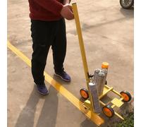 Machine de Traçage Applicateur de Marquage à Largeur de Trait Réglable, Traceur de Marquage de Sécurité Inversé, Chariot de Pulvérisation de Peinture pour Revêtements Routiers