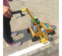Machine de traçage de lignes haute performance, chariot de peinture pour parkings, entrepôts et courts de tennis, largeur réglable de 5 à 15 cm, pour les pistes d'athlétisme