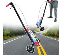 Machine de traçage de lignes par transfert de roues | Outil de traçage pour terrains de sport et courts | Véhicule de traçage professionnel à deux roues | Trace des lignes droites, des courbes et de