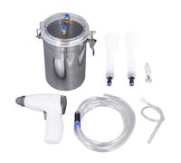 Machine de Traite de Vache USB, Pompe à Pression Négative électrique 2L Maiteur Portable à Godet en Acier Inoxydable pour Vaches avec Trayon de Silicone de Haute qualité, 5