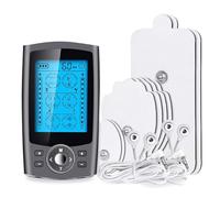 Machine de traitement de la douleur à double canal Tens Machine de Soulagement de la Douleur Pleine Corps Acupuncture Massage avec 16 Modes de Massage pour Soulager le Stress Douleur Sciatique