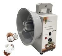 Machine de traitement de la noix de coco, râpe portable avec 1 lame, couvercle anti-poussière, poignées et pieds, 35 kg/h, pour l'extraction de flocons et de lait, corps en acier inoxydable