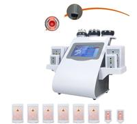 Machine de Traitement Facial Corporel, Fonctionnalité 6 en 1 pour l'Amincissement, Technologie de Cavitation Ultrasonique,