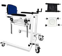Machine De Transfert De Fauteuil Roulant pour Élévateur De Patient pour La Maison, Fauteuil Roulant De Transport Aide De Levage De Patient avec Coussin Souple Toilettes Aide Au Transfert De Siège Po