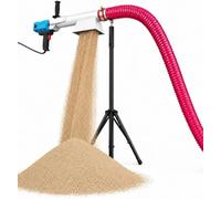 Machine de transfert de grain portable 2800w, convoyeur à vis, 1,5 m, 1.5m | Trépied réglable inclus, démarrage en un , diffusion du grain à 360° sur 3 m