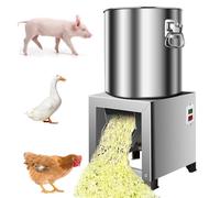 Machine de transformation d'aliments pour volailles de 1800 W, hachoir-trancheuse à légumes avec 4 lames, râpe en acier inoxydable pour l'alimentation des porcs, poulets et canards