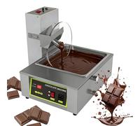 Machine de trempe de chocolat en acier inoxydable avec roue de mélange, vitesse réglable, distributeur automatique, 8 kg pour boulangerie, hôtel, café