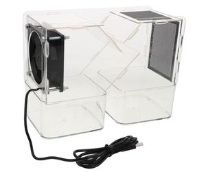 Machine de tri des graines pour oiseaux acrylique USB transparente | Pour et nourriture de tourterelle, retire poussière et impuretés, usage table près du stockage