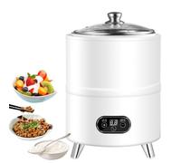 Machine de yogourt à température constante intelligente, machine de fermentation électrique à 8/12L Incubateur de yogourt, Contrôle de la température numérique et temps, fermenteur polyvale white 12L