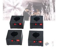 Machine D'Éclairage De Feux D'artifice Froids,Déclencheurs De Jets De Scène,Contrôleur De Tir De Feux D'artifice Sans Fil,Équipement De Scène,Avec Piles Et Télécommande,1 Commande 4 Places