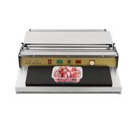 Machine d'emballage alimentaire manuelle, largeur de 45 cm, 5 températures réglables, distributeur de film étirable et découpeuse haute température pour supermarché, fruiterie