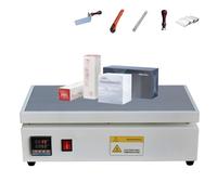 Machine d'emballage cellophane manuelle haute efficacité avec contrôle de température PID, scelleuse chauffante 0-300℃ pour une utilisation sur bureau, idéale pour l'emballage sous film rétractable