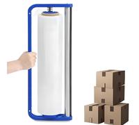 Machine d'emballage étirable - Distributeur de film étirable portable, 50 cm, tranchage facile, capacité de charge pour l'emballage de palettes et l'emballage alimentaire