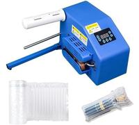 Machine D'emballage Portable À Coussins D'air, Haute Vitesse 16 M/min, Chauffage Rapide En 30 S, For L'expédition De Marchandises Fragiles Et De Fruits, Emballage Sous Film À Bulles D'air(Blue)