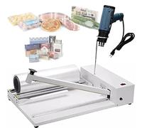 Machine d'emballage Rétractable 2 en 1 avec Pistolet Thermique, Film Rétractable Compatible avec Le Film PVC Pof, Emballage Film pour Boîte De Livre Alimentaire,60cm