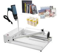 Machine d'emballage sous film rétractable 530 W, machine d'emballage sous film rétractable avec film POF, thermoscelleuse 572-968 ℉, adaptée à l'emballage de boîtes de livres alimentaires (60 cm)