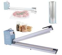 Machine d'emballage sous vide, machine d'emballage à scellage manuel avec film, contrôle de température en 8 étapes, largeur de scellage 28 mm pour l'emballage alimentaire de découpe en product 600MM