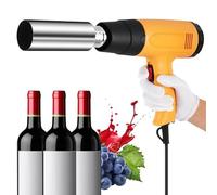 Machine d'emballage thermorétractable pour bouteilles de vin, pistolet d'étanchéité de 50 mm avec 9 réglages de température 50-550 °C pour capsules en PVC PP POF