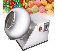 Machine d'enrobage de sucre 180 W Machine d'enrobage de sucre électrique, petite mini machine commerciale de fabrication de chocolat, machine de polissage d'enrobage de bonbons de 1 à 4 kg,