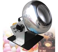 Machine d'enrobage de sucre 200 W Machine d'enrobage de bonbons au chocolat, pour séchage à température constante, 1 à 3 kg/heure Petite polisseuse en acier inoxydable Angle réglable, 220 V