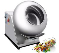 Machine d'enrobage de sucre 280 W Machine d'enrobage de comprimés automatique 2 à 5 kg/h, pour formation sphéroïdale, 9 vitesses réglables Machine de fabrication de boules de sucre Petite ma