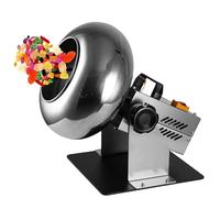 Machine d'enrobage de sucre Machine de séchage d'enrobage de boules de sucre 200 W, avec support et sèche-cheveux, 1-3 kg/heure, dispositif d'enrobage de sucre au chocolat électrique, angle