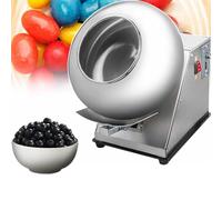 Machine d'enrobage de sucre, machine d'enrobage de comprimés de 300 mm, machine de polissage d'enrobage de chocolat, machine de séchage d'enrobage de boules de sucre, vitesse 0-46R/min, 9 vi