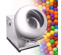 Machine d'enrobage de sucre Machine d'enrobage de sucre commerciale, machine d'enrobage de comprimés automatique 180 W, machine de polissage d'enrobage de chocolat de sortie 1-4 kg, sucre en
