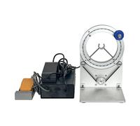 Machine d'enroulement automatique de ruban adhésif, machine d'enroulement de câbles électriques rotative à 360° avec pédale, 6 modes intégrés, rotation bidirectionnelle, vitesse réglable