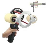 Machine d'enroulement de câbles électrique portative, machine d'enroulement de ruban pour climatiseur portable 27 W, vitesse réglable de 70 à 380 tr/min, batterie 1,5 Ah