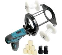 Machine d'Enroulement de Ruban Électrique pour Tubes Cuivre Climatisation - Vitesse Infinie Variable, 2 Batteries 12V, Ouverture 70mm, Enrouleur Automatique HVAC