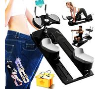 Machine d'entraînement à ramper pour un entraînement efficace de la taille et de la colonne vertébrale, 3 réglages de hauteur réglables, compteur LED, capacité de 230 kg, amovible pour un entraînement