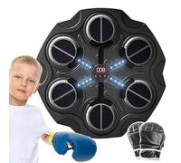 Machine D'entraînement De Boxe - Machine De Boxe pour, Machine D'entraînement De Boxe Musicale Intelligente | Mitaines Incluses Entraînement De Force, Poinçonneuse Enfant pour Étude, Chambre