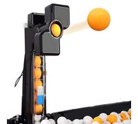 Machine d'entraînement de tennis de table automatique, robot portable avec filet amovible et fonction de service à boucle pour l'entraînement et les jeux de table