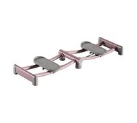 Machine d'entraînement musculaire du plancher pelvien - Équipement d'entraînement de ski d'intérieur antidérapant - Outil d'exercice pliable pour la salle de sport à domicile (rose)