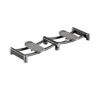 Machine d'entraînement musculaire du plancher pelvien - Équipement d'entraînement de ski d'intérieur antidérapant - Outil d'exercice pliable pour la salle de sport à domicile (gris)