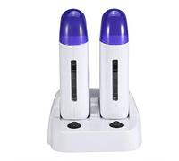 Machine d'épilation Efficace pour la Peau - Réchauffeur de Rouleaux de Cire avec une Fenêtre Transparente et un Couvercle de Protection pour la Cartouche à la Cire dans la Main, le Pied, le Bras et