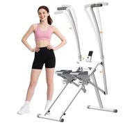 Machine d'escalade, stepper pour la maison, vélo elliptique, stepper d'escalier, maître d'escalier pliable avec écran LCD, guidon, pédales réglables, support de téléphone, pour la maison, le bureau