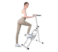 Machine d'escalade verticale, grimpeur d'escalier vertical pliable pour entraînement complet du corps, compact pliant, cardio, escalade, convient aux amateurs de fitness (blanc)