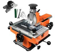 Machine d'estampage de plaque signalétique en métal, machine de marquage semi-automatique, 2/2,5/3/4/5/6 mm, roues de caractères différentes en option, 10 chiffres, 26 lettres majuscules, 4 symboles