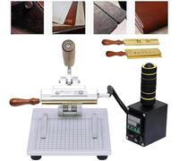 Machine d'estampage manuelle avec contrôle de la température et remplacement rapide du moule pour gaufrage du cuir et du bois