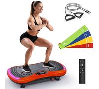 Machine d'exercice à plaque vibrante pour drainage lymphatique, machine à vibrations pour perdre du poids de tout le corps, plate-forme de fitness vibrante de 181,4 kg et 200 vitesses réglables pour