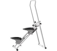 Machine d'exercice Pas à Pas d'escalier, Machine à Marche Pliable, Pas à Pas réglable en Hauteur avec écran LCD et Guidon, Machine d'exercice Cardio d'escalade Verticale pour Les