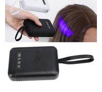 Machine D'extension de Cheveux à Lumière UV 405 Nm, Lampe de Polymérisation de Colle UV Portative avec 6 Perles LED, Extensions de Perruque Rechargeables, Extensions de Cheveux