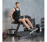 Machine d'extension de jambe, étirement des jambes, capacité 120 kg, multifonction 100 x 90 x 105 cm acier noir